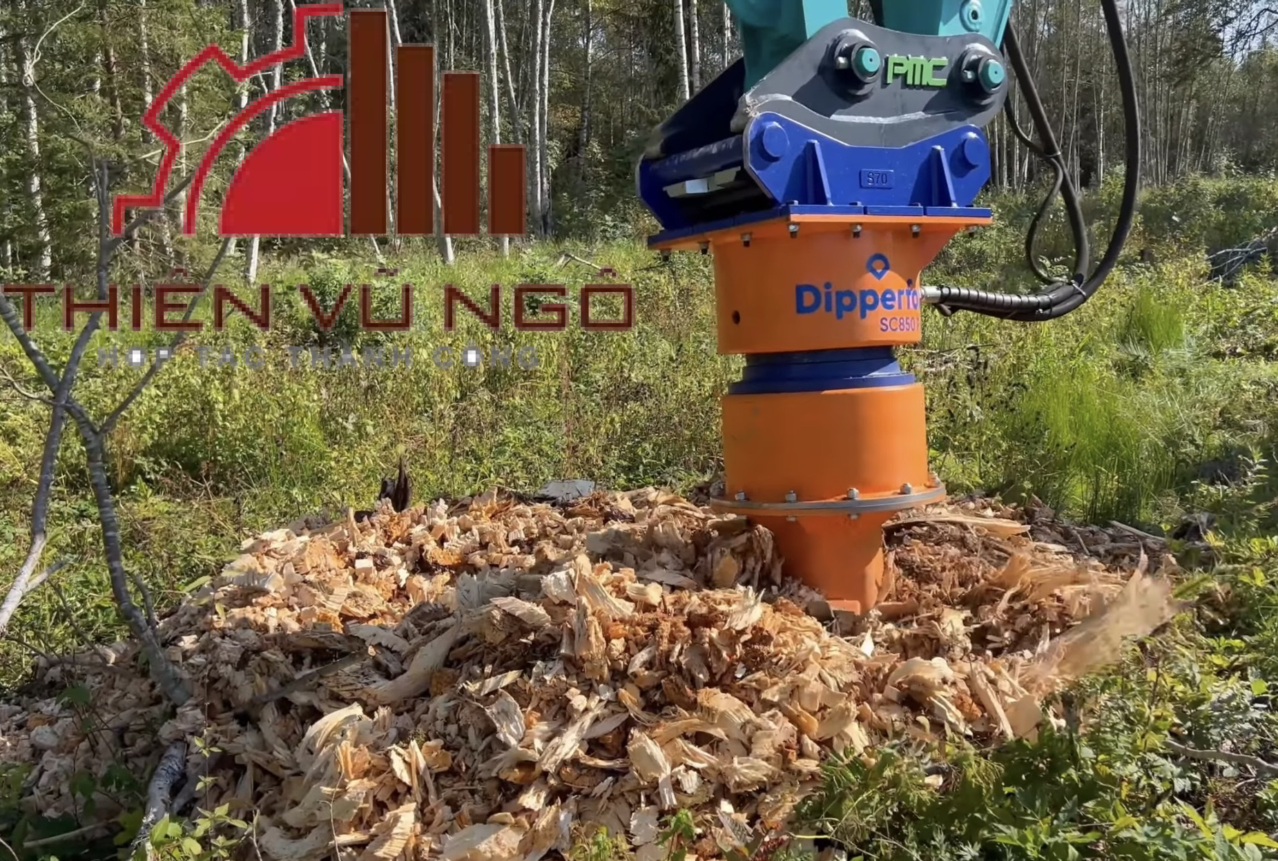 Máy nghiền gốc cây Dipperfox SC600